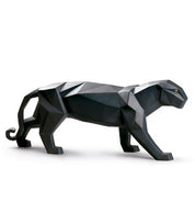 Panther Figurine. Black matte