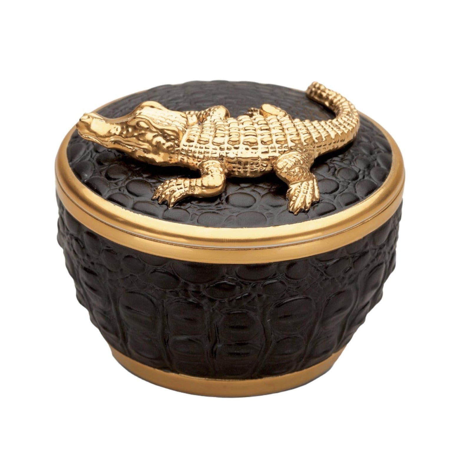allamoda-gift-lobjet-Crocodile-candle-black