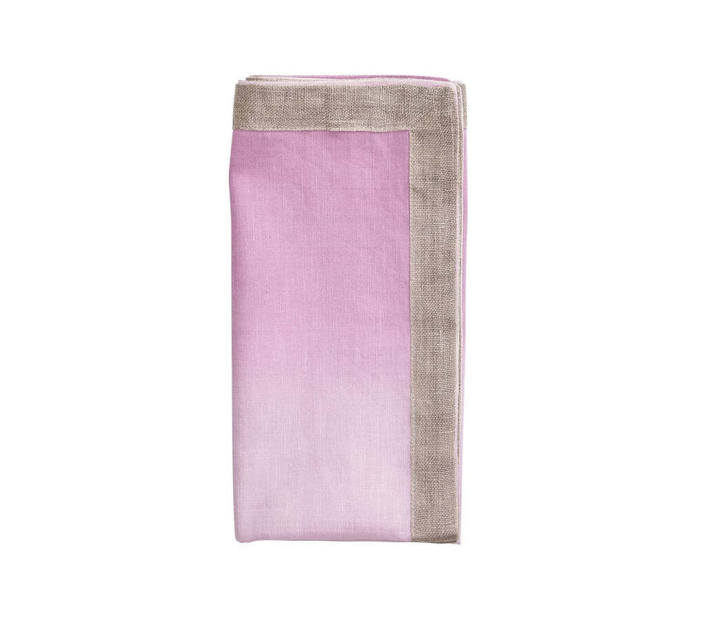 Dip Dye Napkin in Lilac, Set of 4