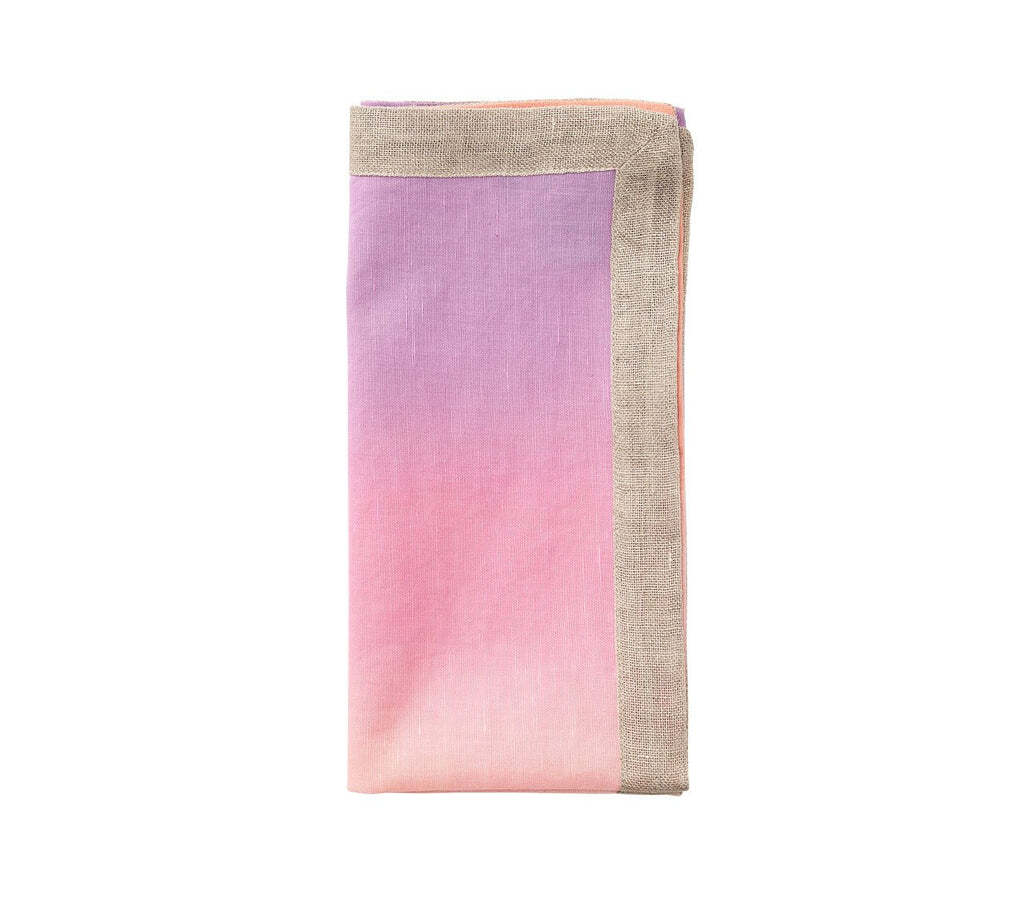 Dip Dye Napkin in Sorbet, Set of 4