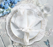 Nova Placemat in White & Gray, Set of 2