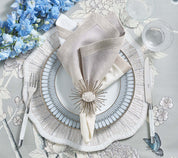 Nova Placemat in White & Gray, Set of 2