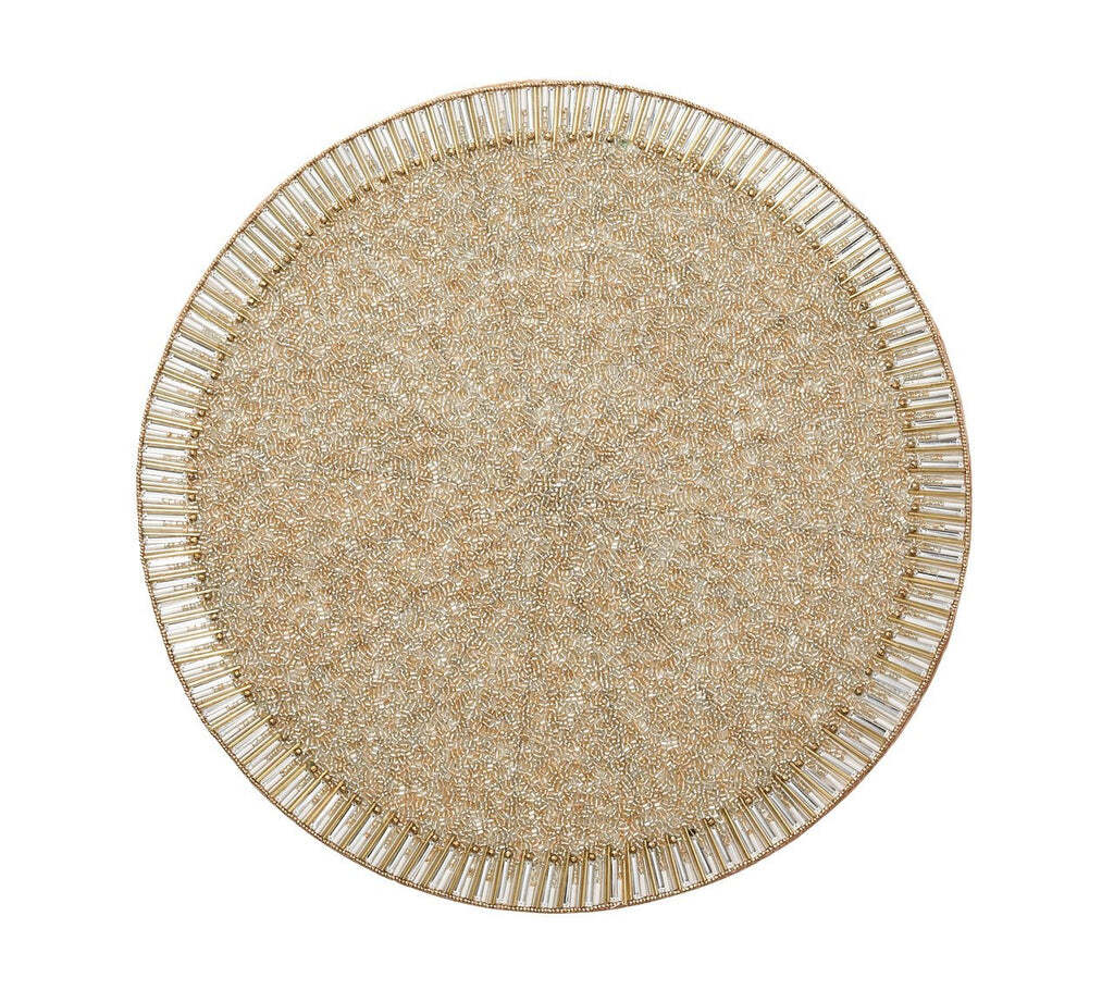 Bevel Placemat in Gold & Silver, Set of 4