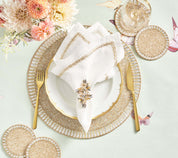 Bevel Placemat in Gold & Silver, Set of 4