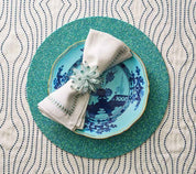 Constellation Napkin Ring in Seafoam, Set of 4