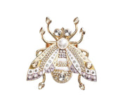Glam Fly Napkin Ring in Ivory, Gold, & Silver Set of 4 in a Gift Box