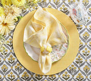 Sea Stone Napkin Ring in Yellow, Set of 4