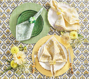 Sea Stone Napkin Ring in Yellow, Set of 4