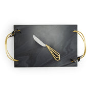 Calla Lily Midnight Cheese Board With Knife