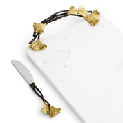 Golden Ginkgo Large Cheese Board With Knife