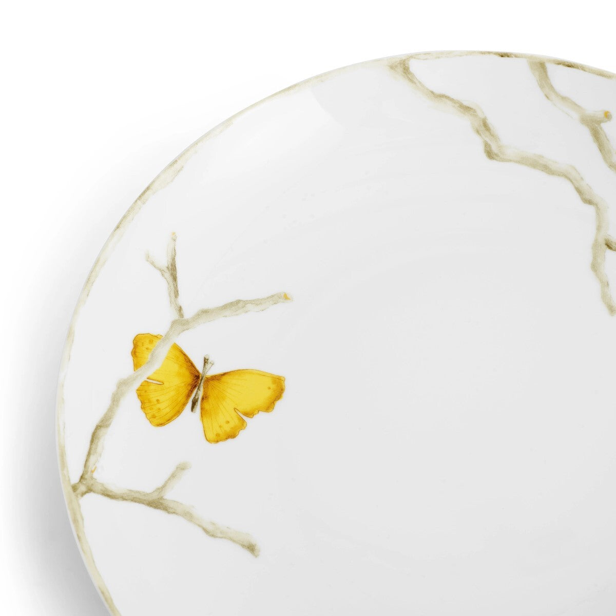 Butterfly Ginkgo Gold Pasta Bowl
