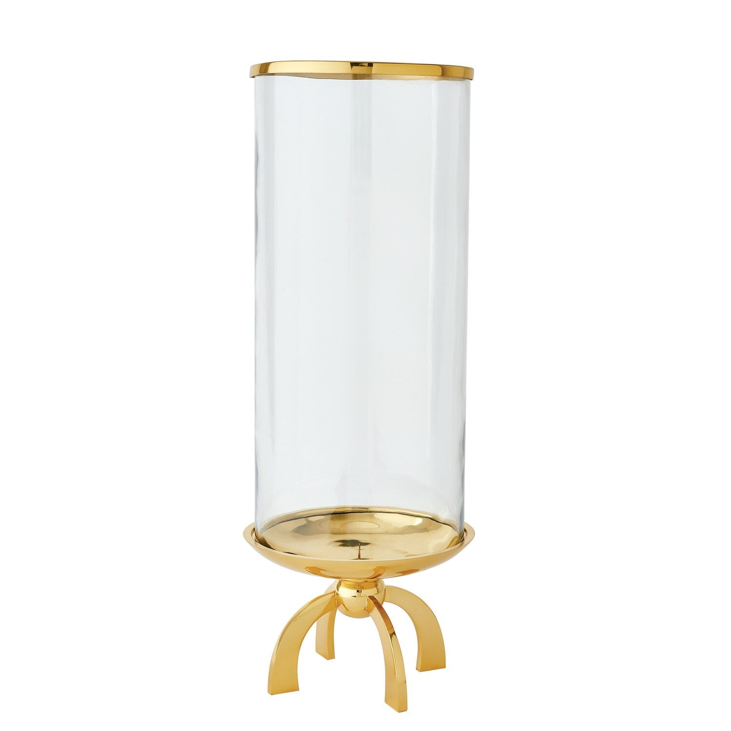 Quad Base Hurricane-Brass-Lg