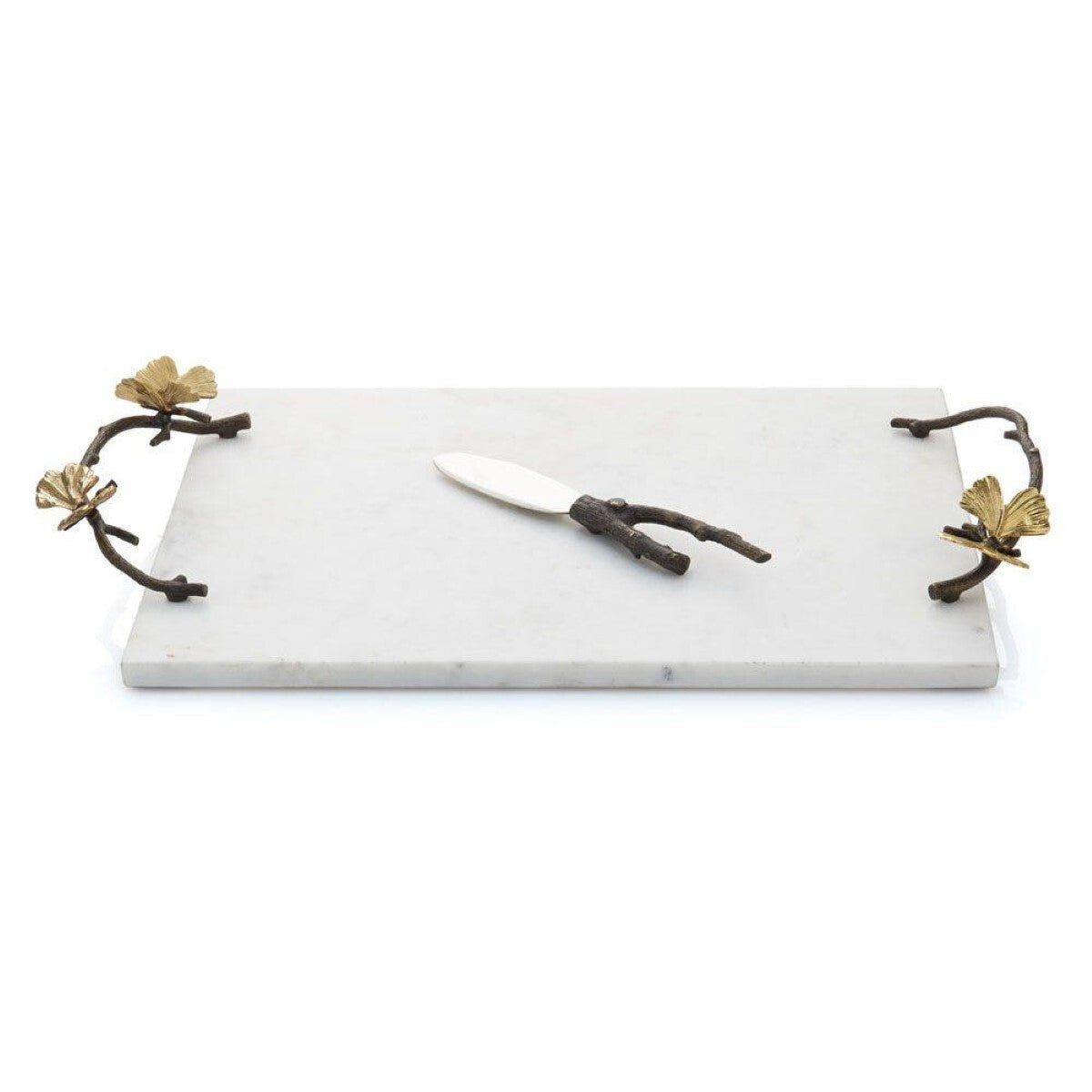 Butterfly Ginkgo Cheese Board With Knife