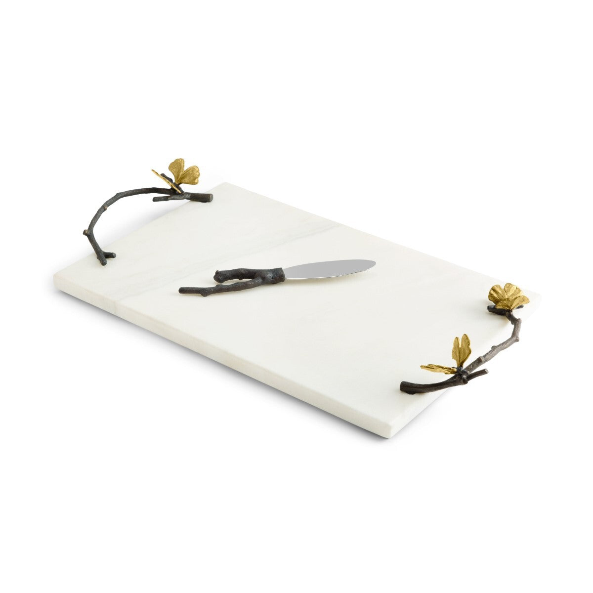 Butterfly Ginkgo Cheese Board With Knife