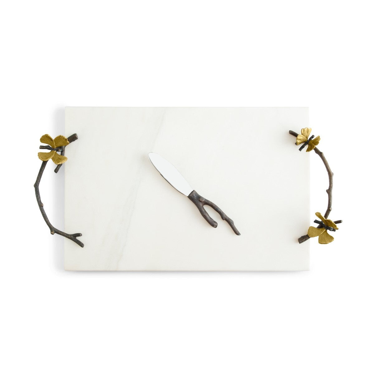 Butterfly Ginkgo Cheese Board With Knife